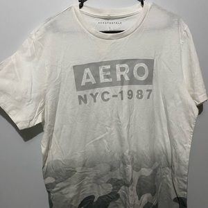 Aero men’s white camo t-shirt